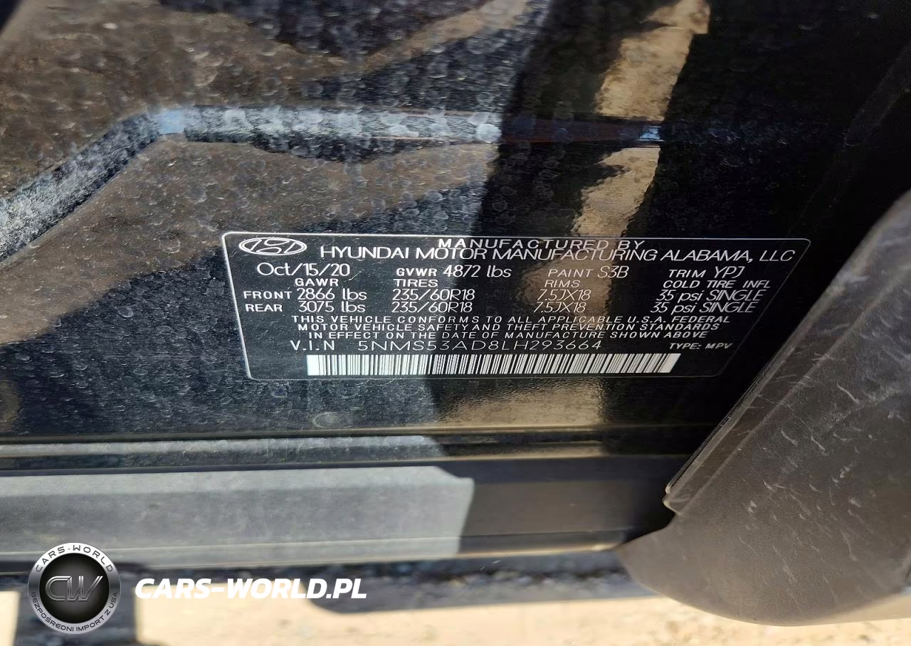 2020 Hyundai Santa Fe Limited VIN:5NMS53AD8LH293664 - 13