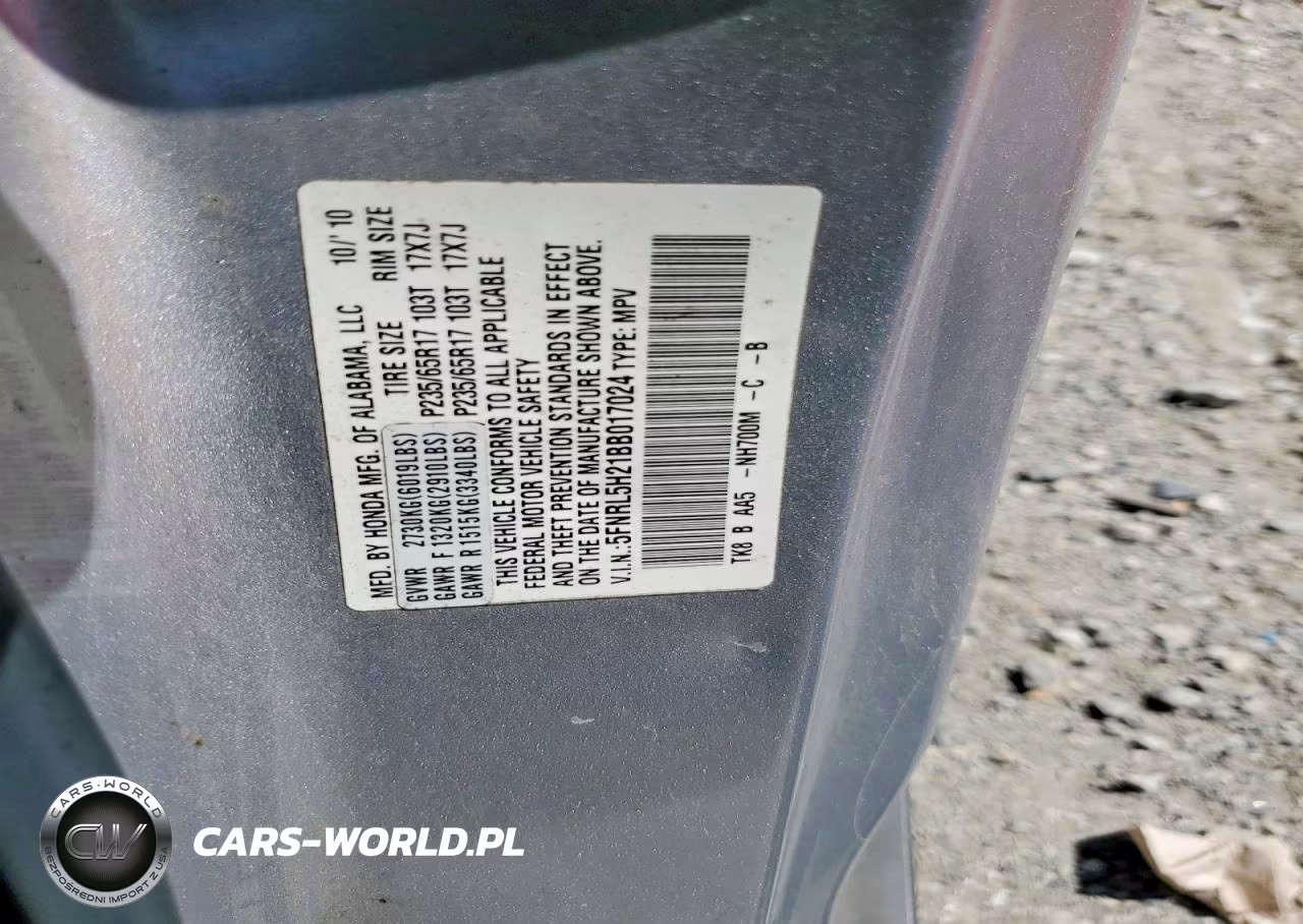 2011 Honda Odyssey Lx VIN:5FNRL5H21BB017024 - 13