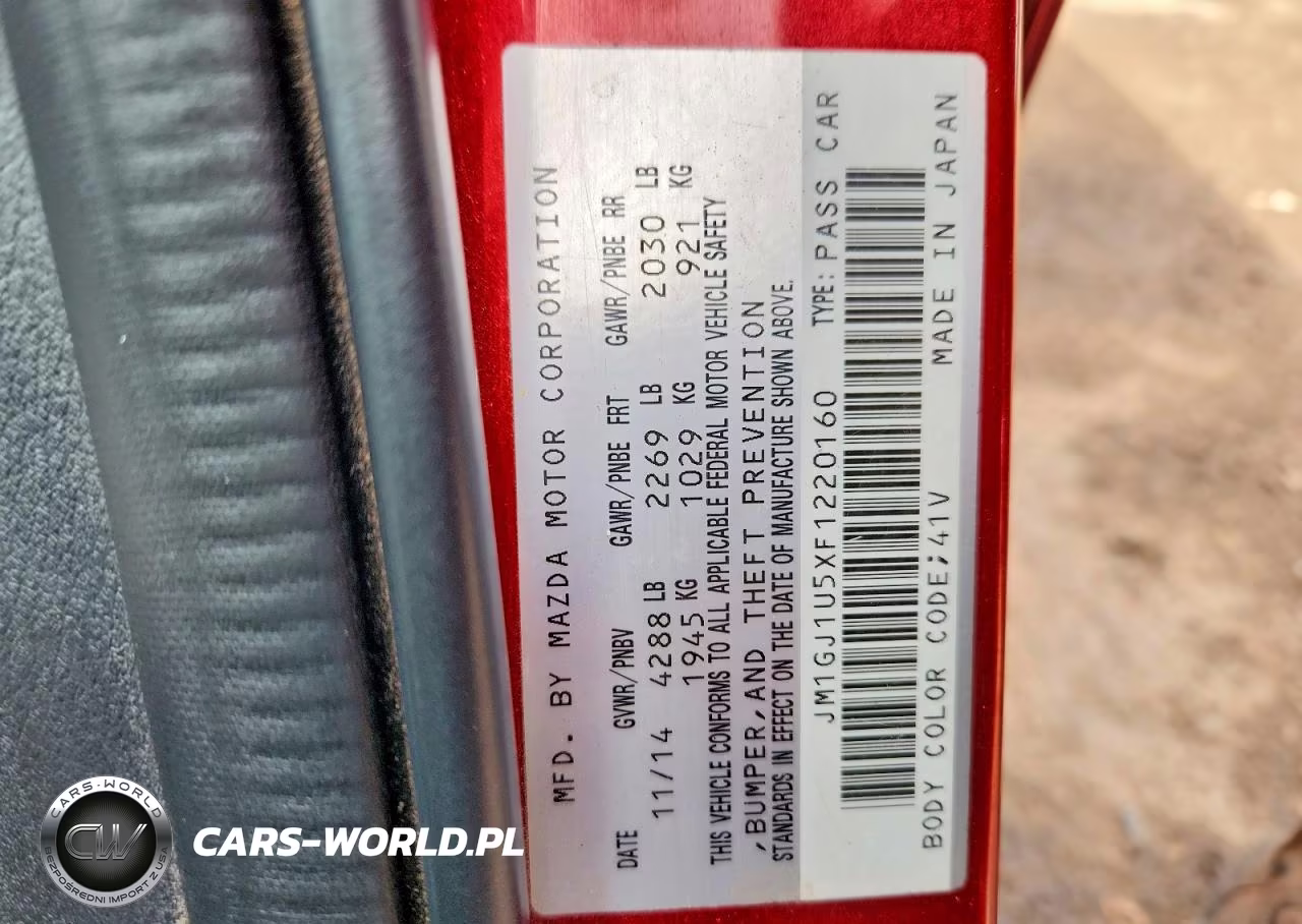 2015 Mazda 6 Sport VIN:JM1GJ1U5XF1220160 - 13