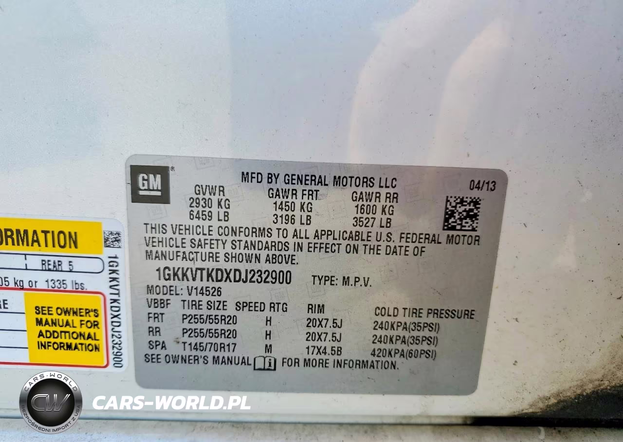 2013 GMC Acadia Denali VIN:1GKKVTKDXDJ232900 - 13