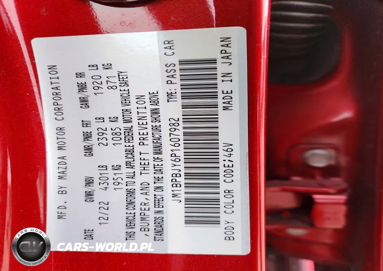 2023 Mazda 3 VIN:JM1BPBJY6P1607982 - 12