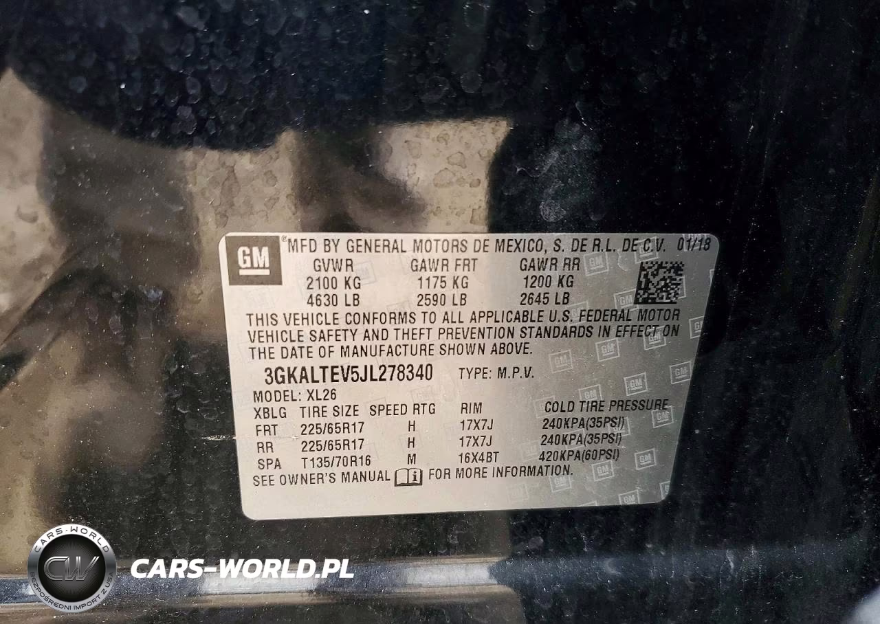 2018 GMC Terrain Sle VIN:3GKALTEV5JL278340 - 12