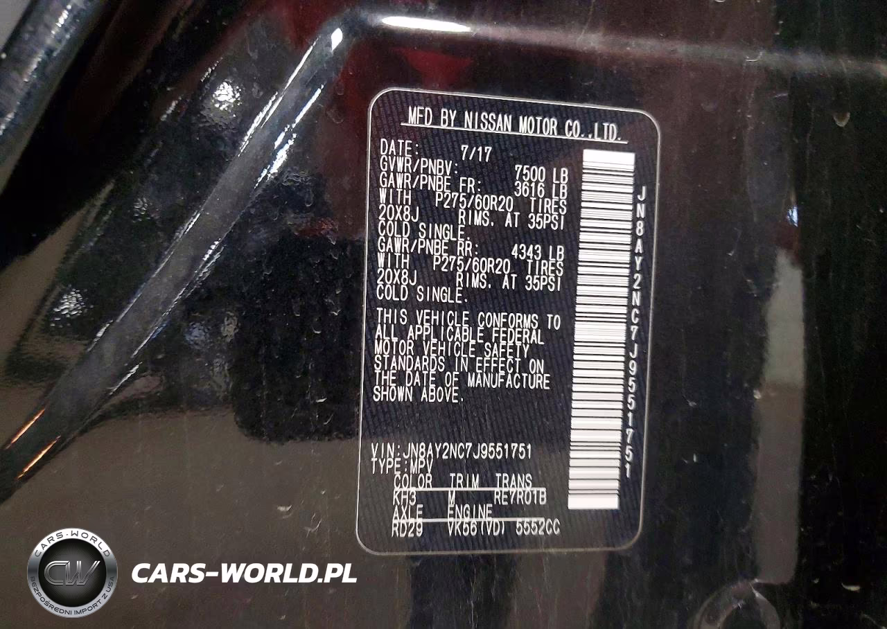 2018 Nissan Armada Sl VIN:JN8AY2NC7J9551751 - 13