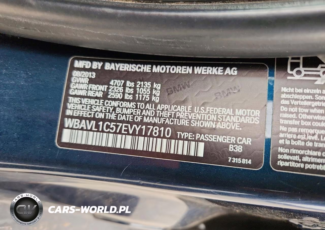 2014 BMW X1 xDrive28I VIN:WBAVL1C57EVY17810 - 13