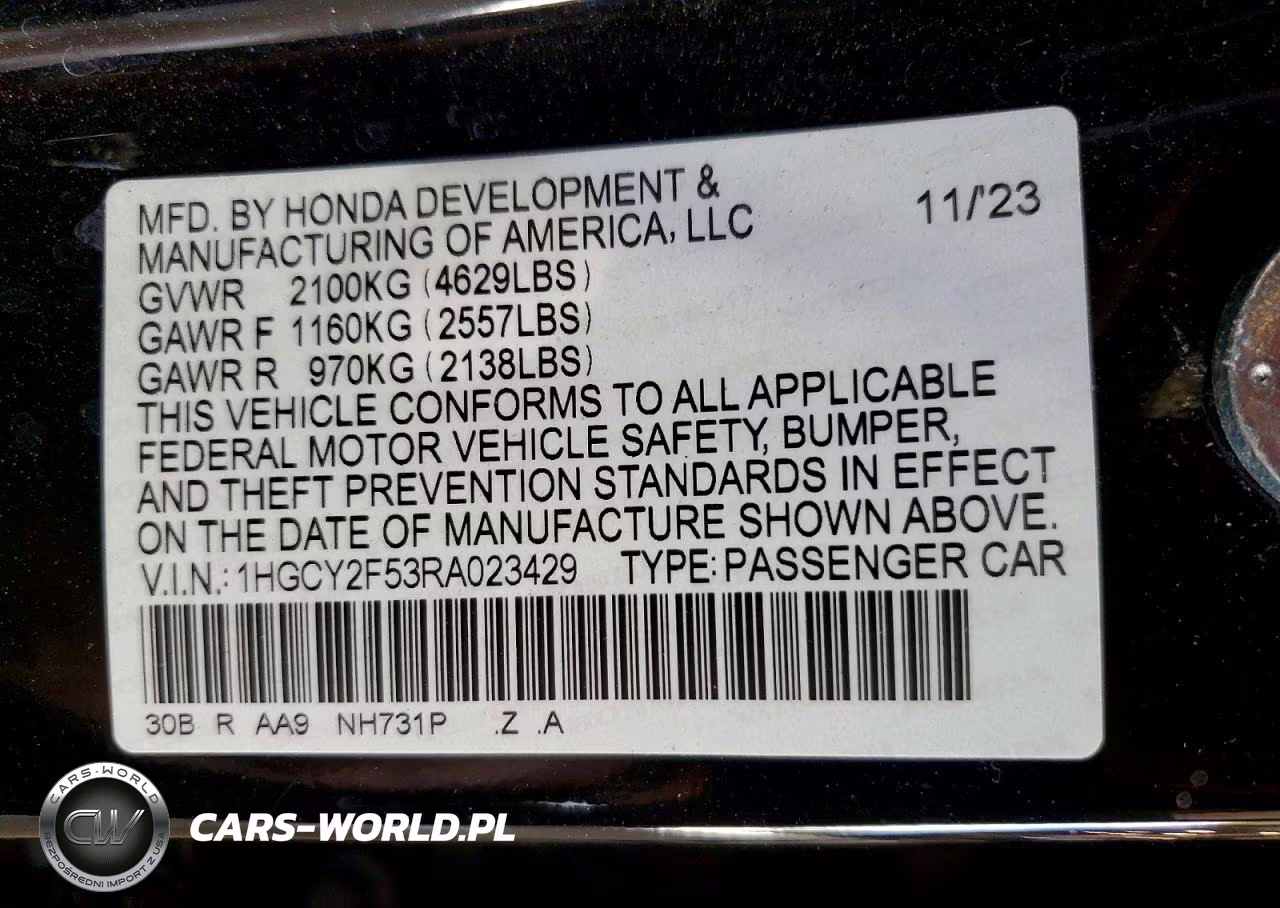2024 Honda Accord Hybrid Sport VIN:1HGCY2F53RA023429 - 13