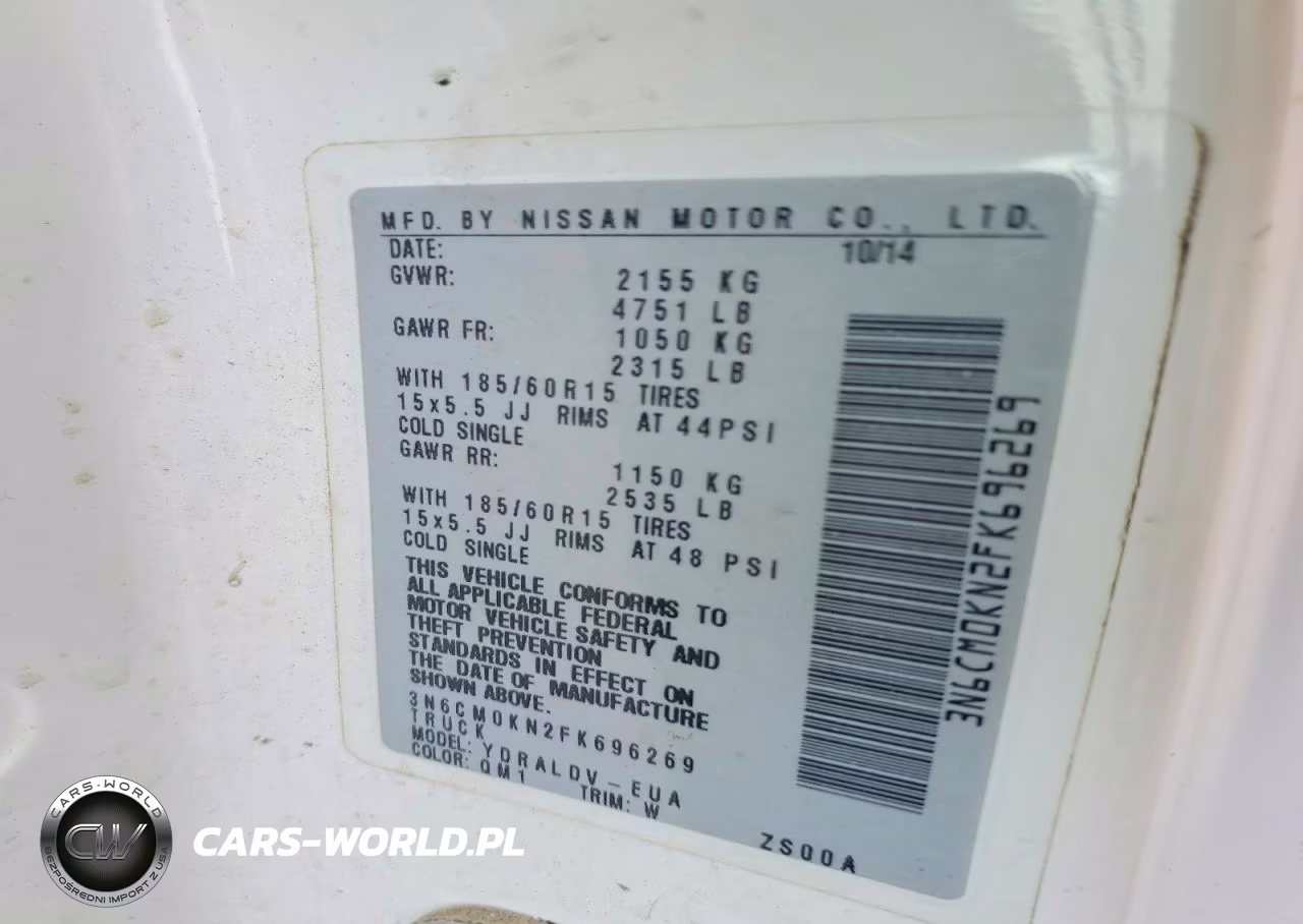 2015 Nissan Nv200 S VIN:3N6CM0KN2FK696269 - 13