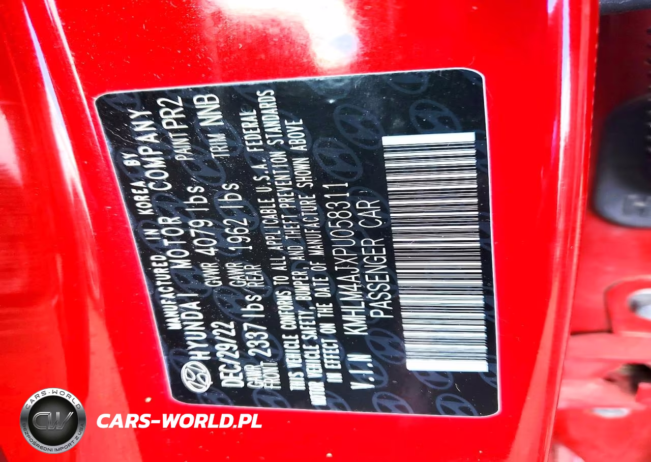 2023 Hyundai Elantra Blue VIN:KMHLM4AJXPU058311 - 12