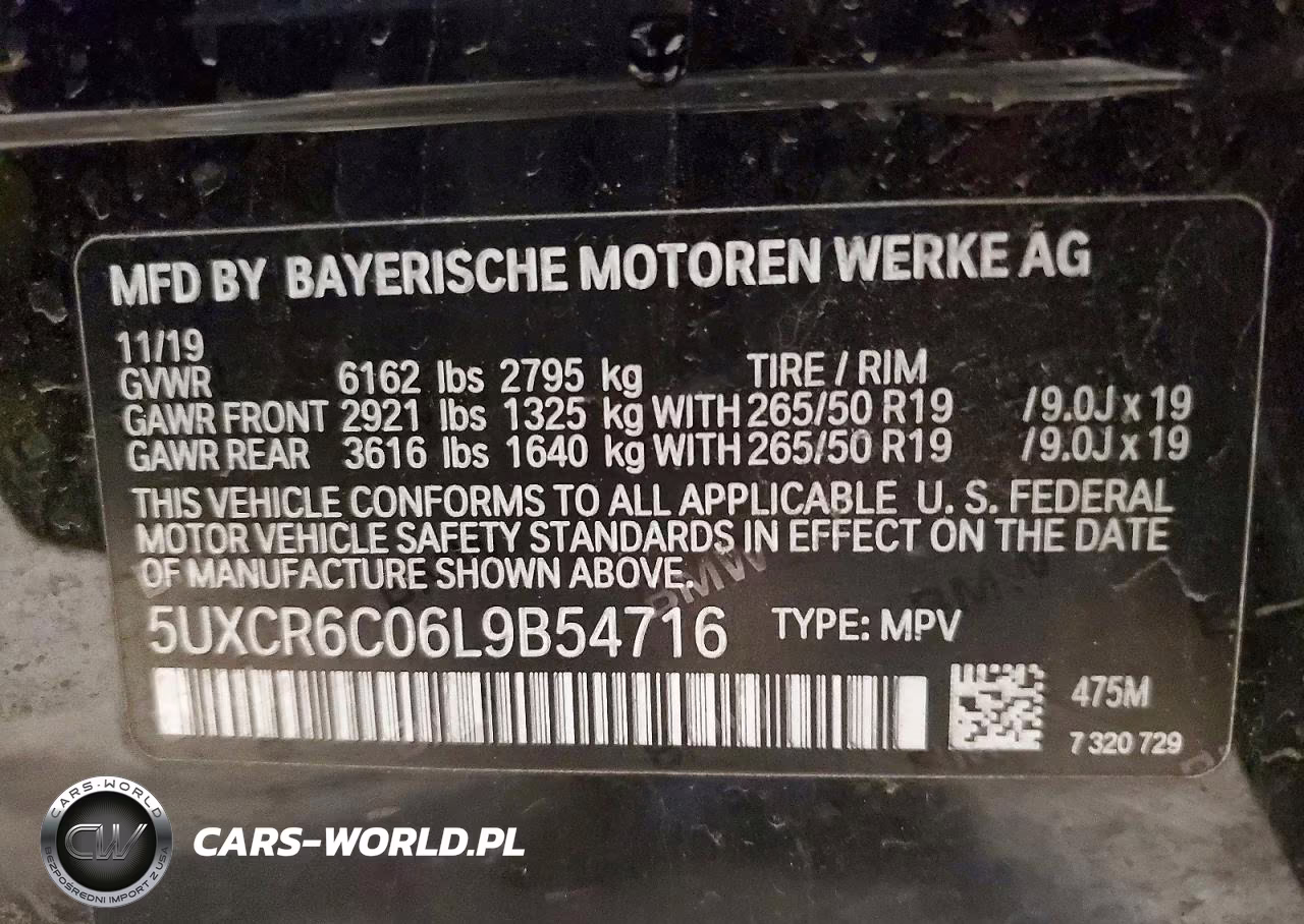 2020 BMW X5 xDrive40I VIN:5UXCR6C06L9B54716 - 14