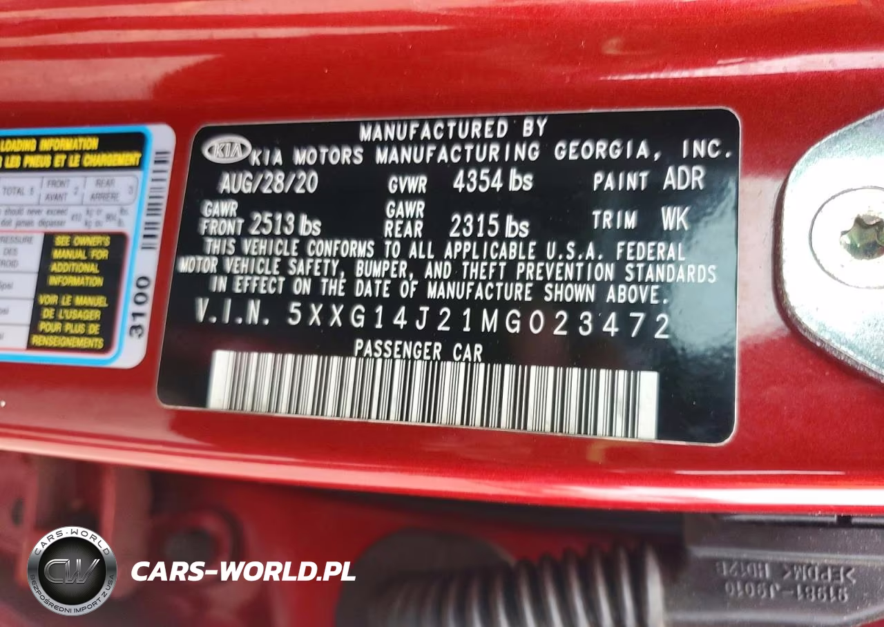 2021 Kia K5 Lxs VIN:5XXG14J21MG023472 - 12