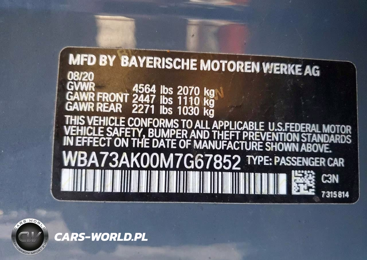 2021 BMW 228Xi VIN:WBA73AK00M7G67852 - 12