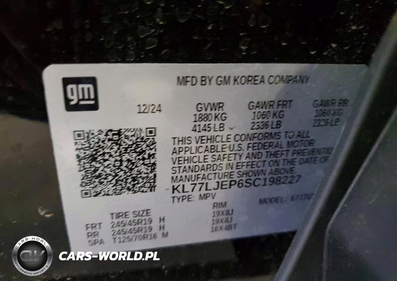 2025 Chevrolet Trax 2Rs VIN:KL77LJEP6SC198227 - 13