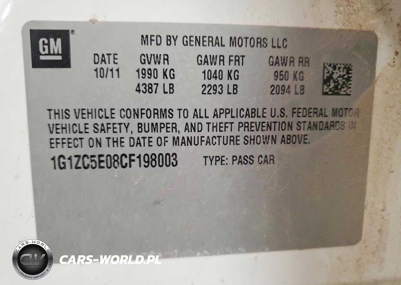 2012 Chevrolet Malibu 1Lt VIN:1G1ZC5E08CF198003 - 12