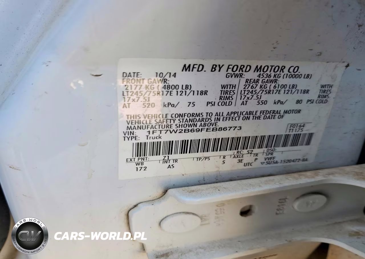 2015 Ford F250 Super Duty VIN:1FT7W2B69FEB86773 - 12