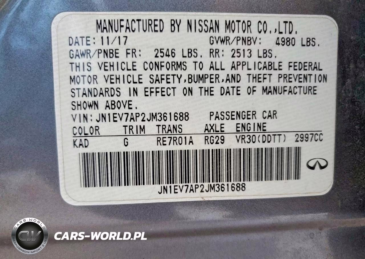 2018 Infiniti Q50 3.0T Luxe VIN:JN1EV7AP2JM361688 - 13