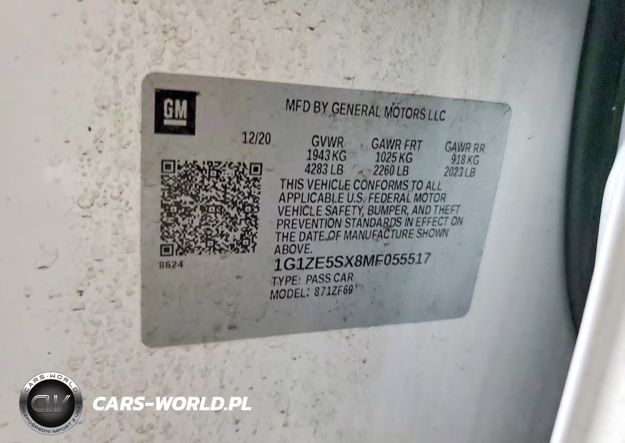 2021 Chevrolet Malibu Premier VIN:1G1ZE5SX8MF055517 - 12