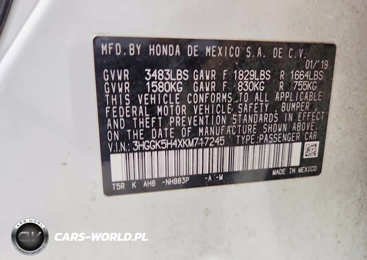2019 Honda Fit Lx VIN:3HGGK5H4XKM717245 - 12