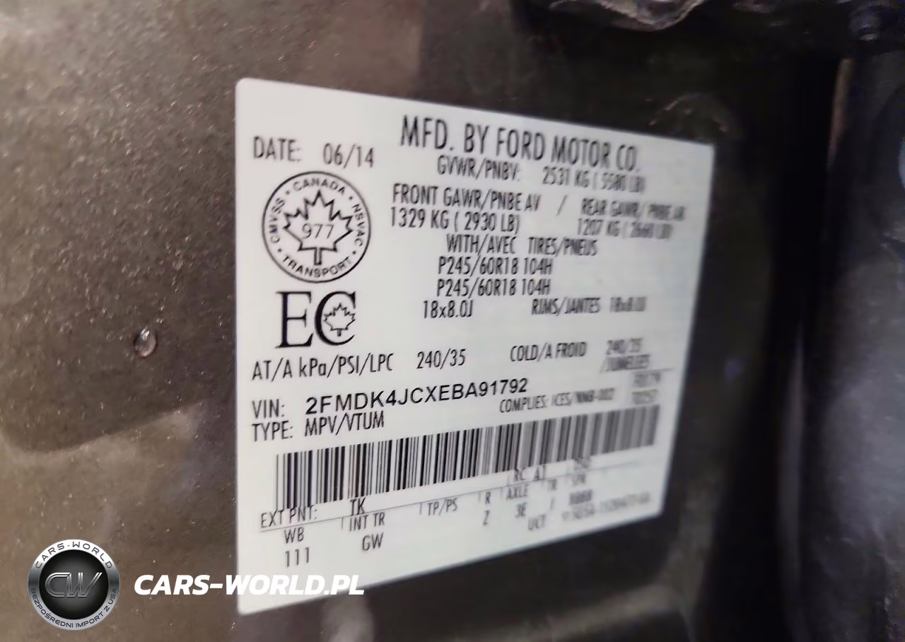 2014 Ford Edge Sel VIN:2FMDK4JCXEBA91792 - 13