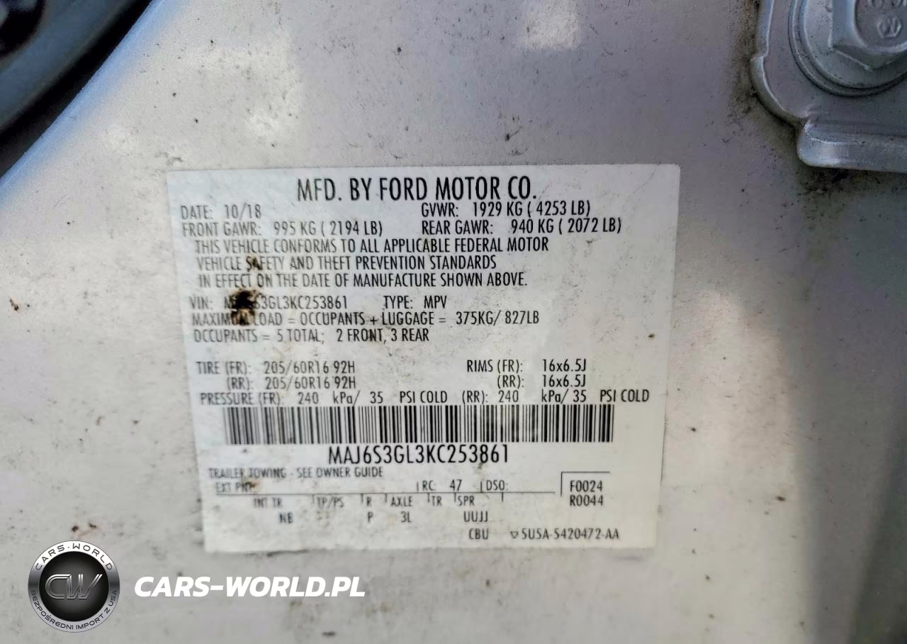 2019 Ford Ecosport Se VIN:MAJ6S3GL3KC253861 - 13