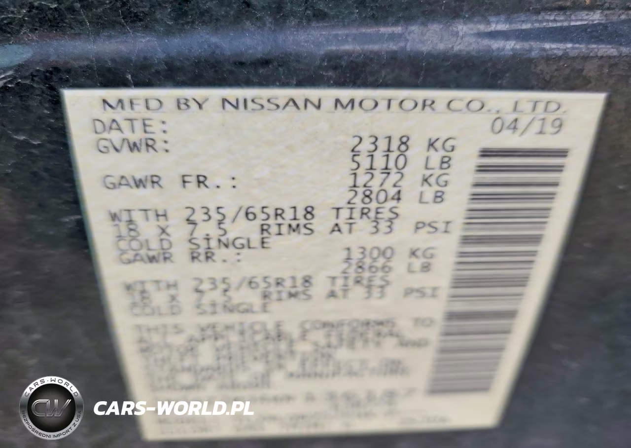2019 Nissan Murano Sv VIN:5N1AZ2MJ4KN136187 - 13
