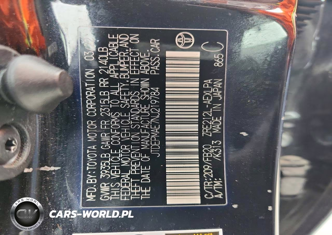 2022 Toyota Corolla Le VIN:JTDEPMAE7NJ219784 - 13