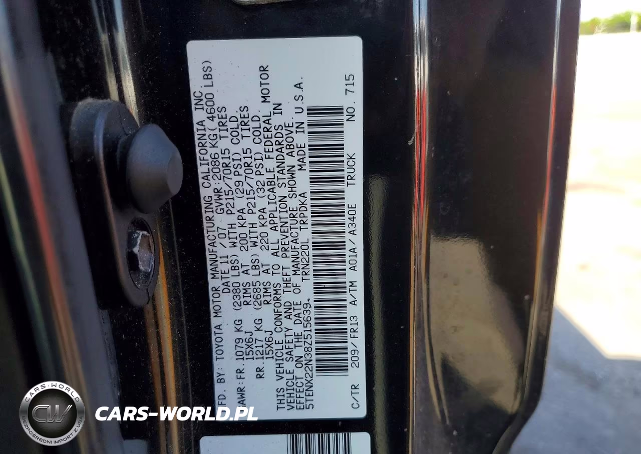 2008 Toyota Tacoma Base VIN:5TENX22N38Z515639 - 12