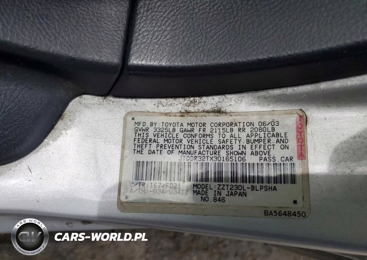 2003 Toyota Celica Gt VIN:JTDDR32TX30165106 - 12