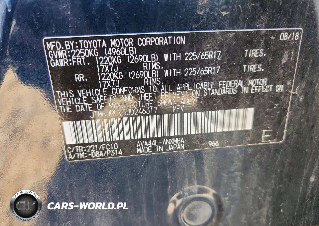 2018 Toyota Rav4 Hybrid Xle VIN:JTMRJREV8JD246317 - 13