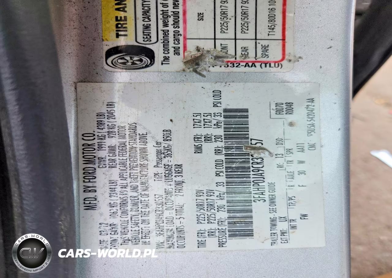 2012 Ford Fusion Sel VIN:3FAHP0JA9CR330557 - 12