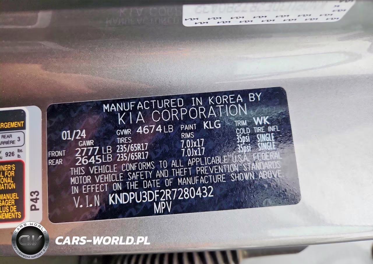 2024 Kia Sportage Lx VIN:KNDPU3DF2R7280432 - 14
