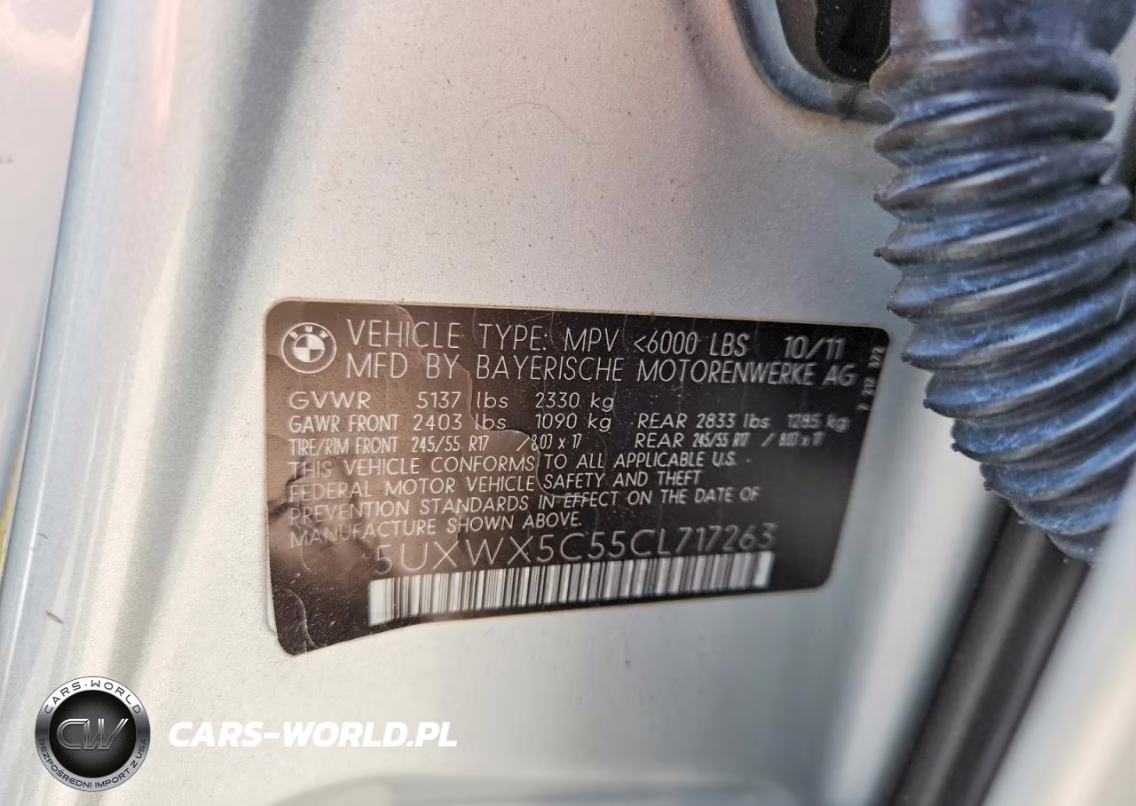 2012 BMW X3 xDrive28I VIN:5UXWX5C55CL717263 - 13