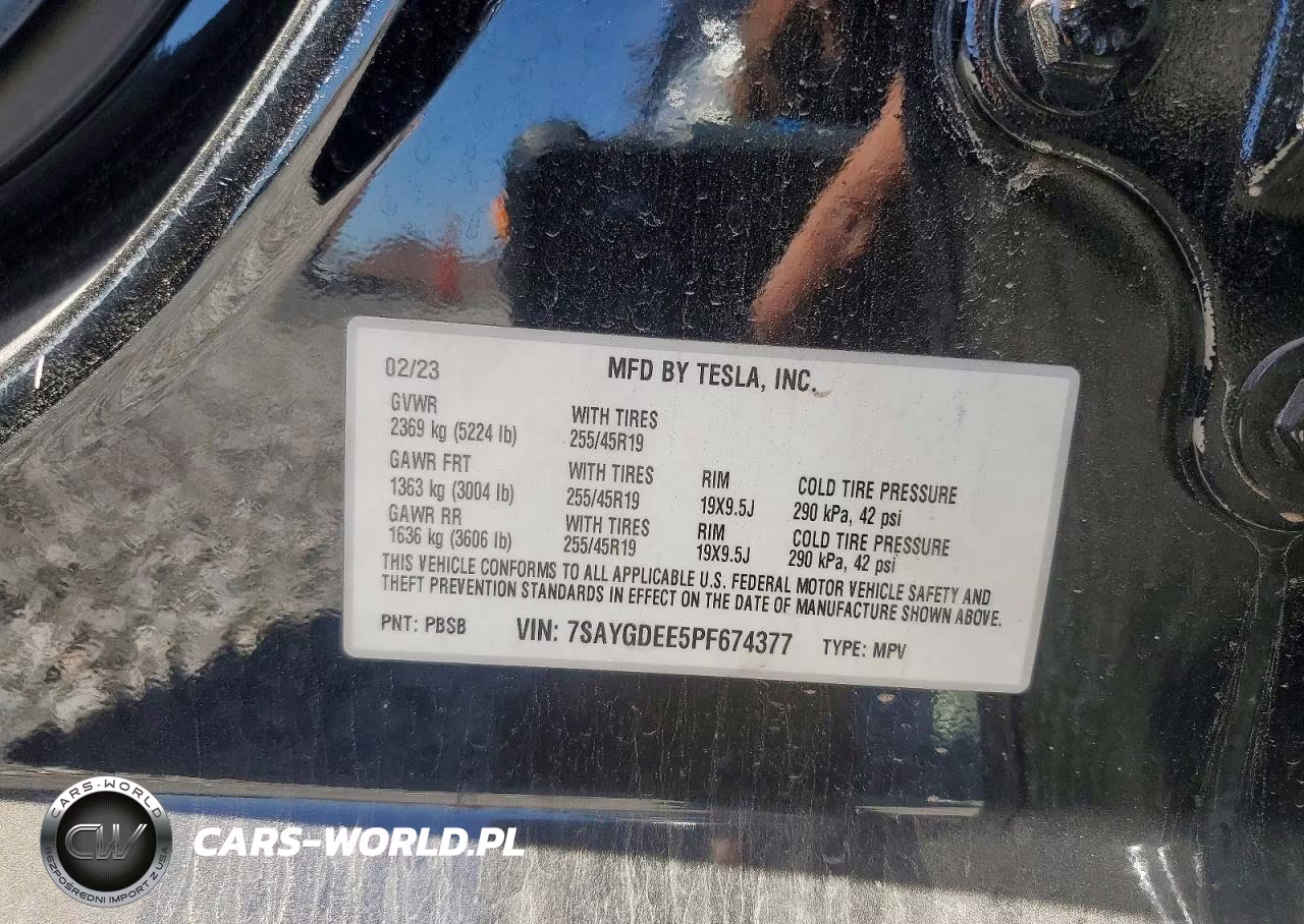 2023 Tesla Model Y VIN:7SAYGDEE5PF674377 - 12