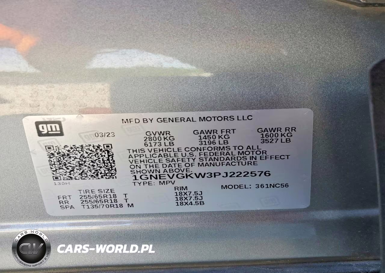 2023 Chevrolet Traverse Lt VIN:1GNEVGKW3PJ222576 - 14