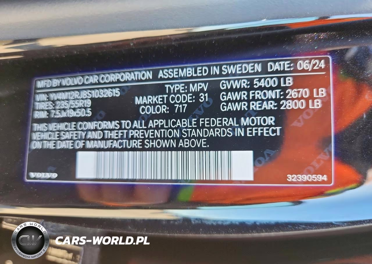 2025 Volvo Xc60 Core VIN:YV4M12RJ8S1032615 - 13