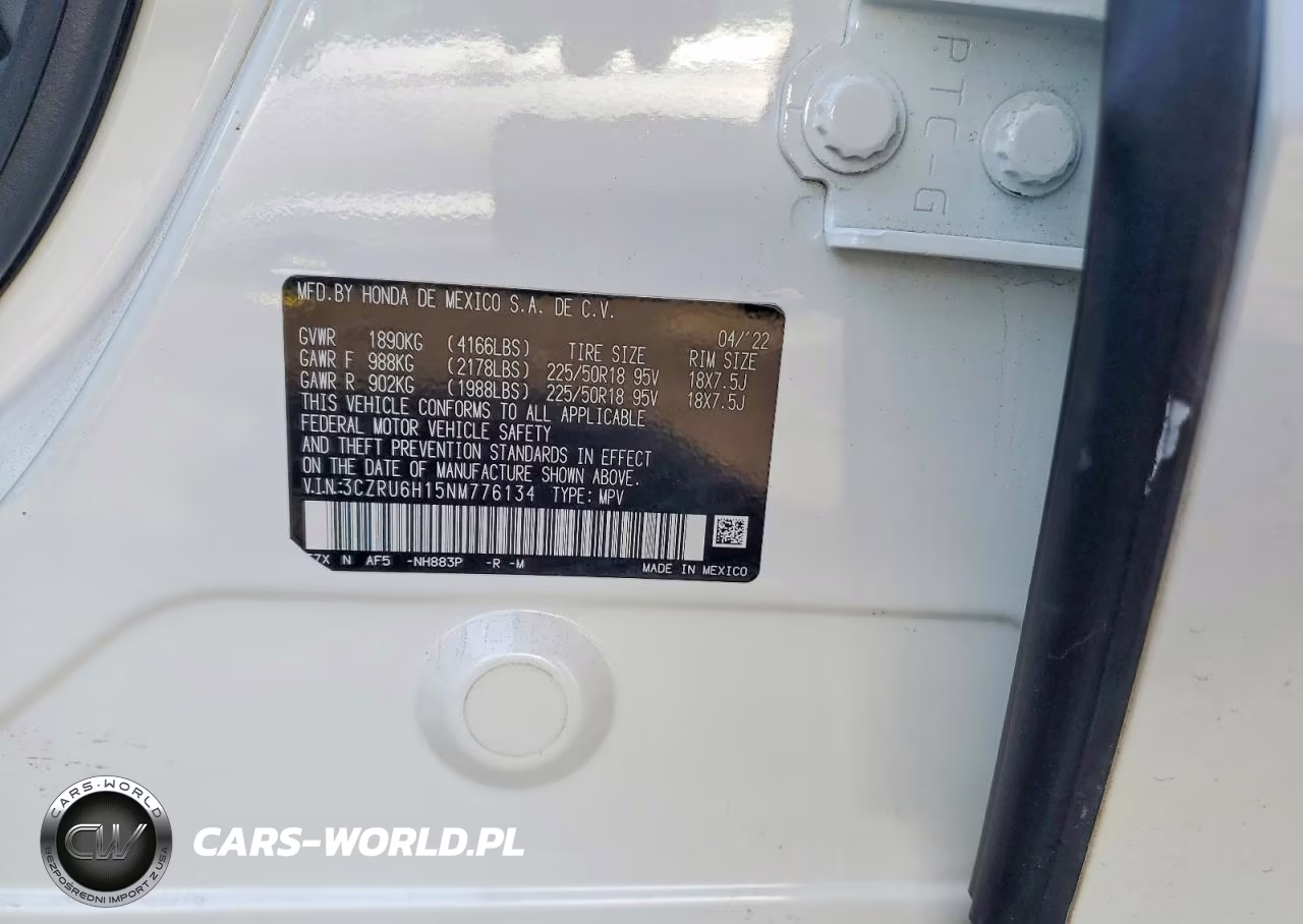 2022 Honda Hr-V Sport VIN:3CZRU6H15NM776134 - 12