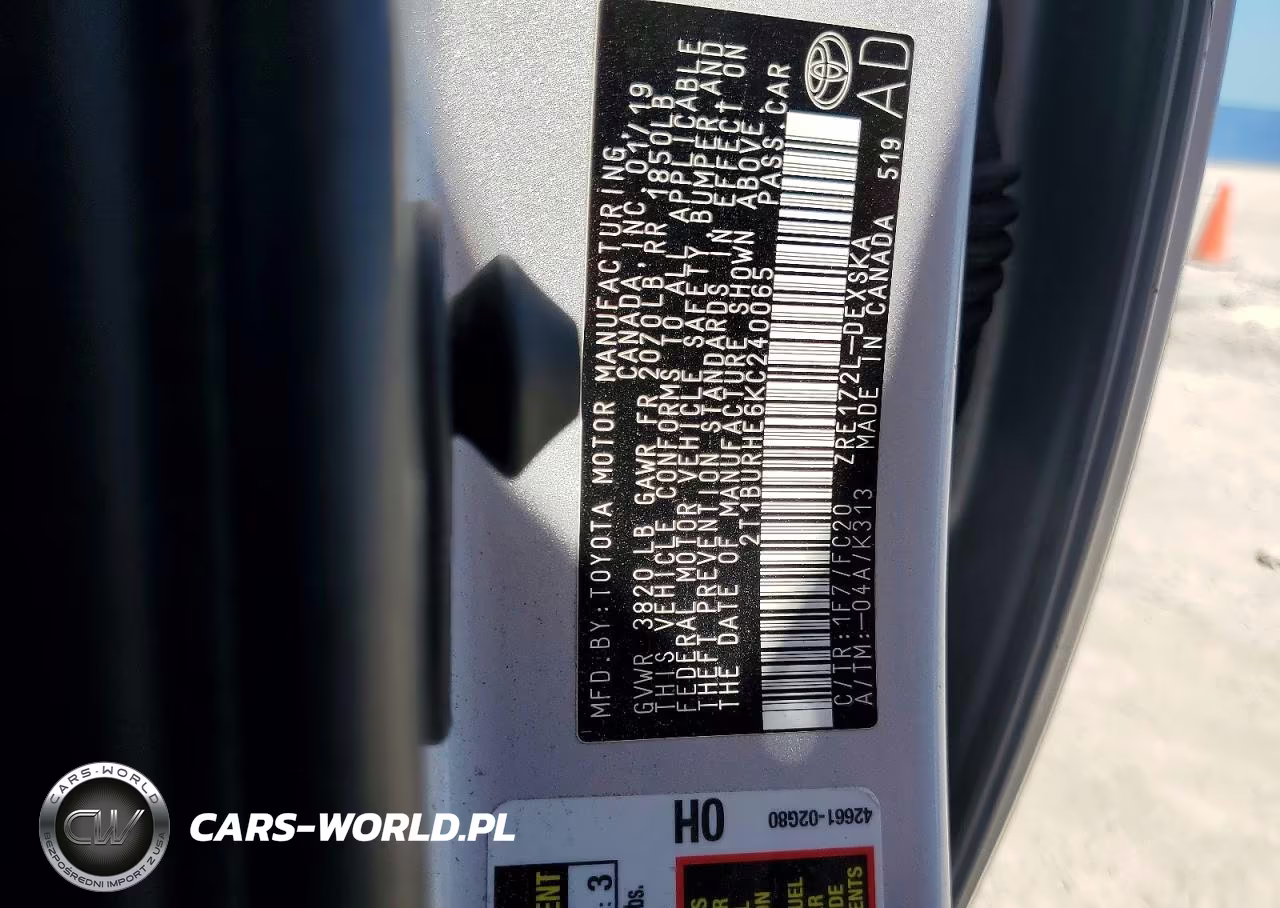 2019 Toyota Corolla Se VIN:2T1BURHE6KC240065 - 13