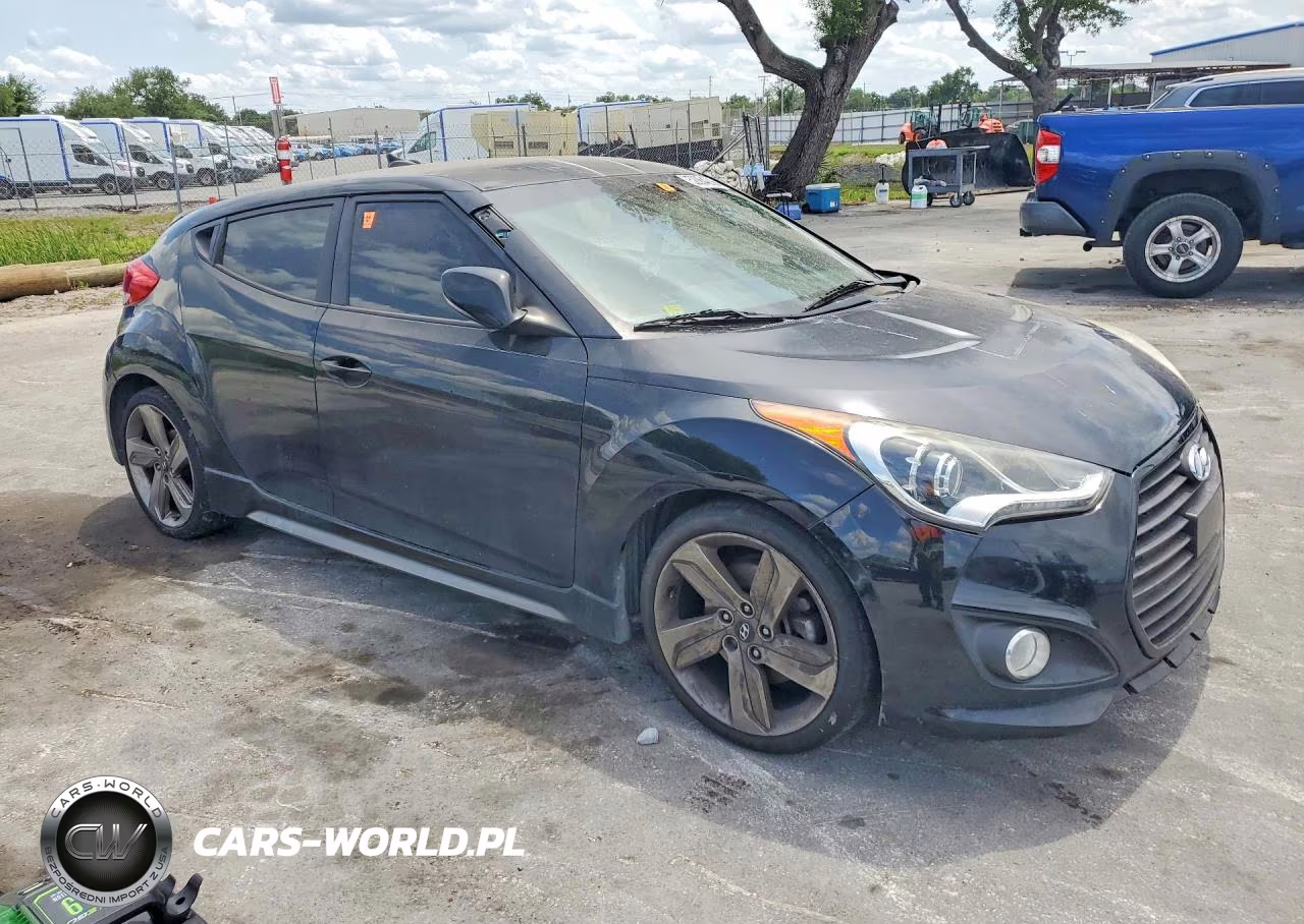 2013 Hyundai Veloster Turbo VIN:KMHTC6AE9DU132301 - 4