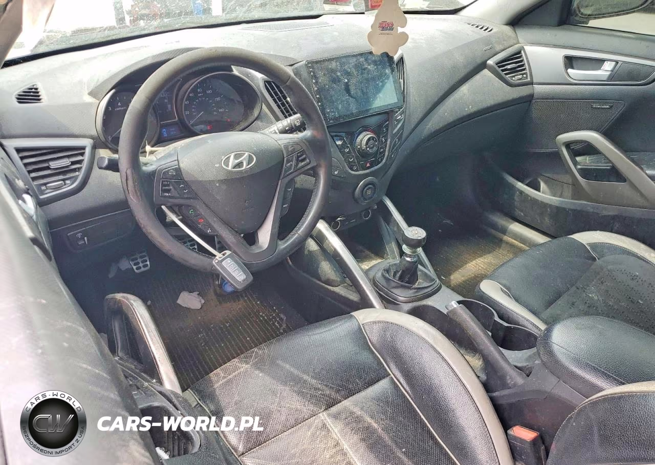 2013 Hyundai Veloster Turbo VIN:KMHTC6AE9DU132301 - 8