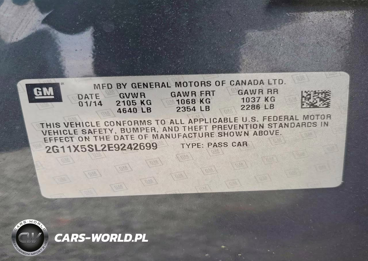 2014 Chevrolet Impala Ls VIN:2G11X5SL2E9242699 - 12