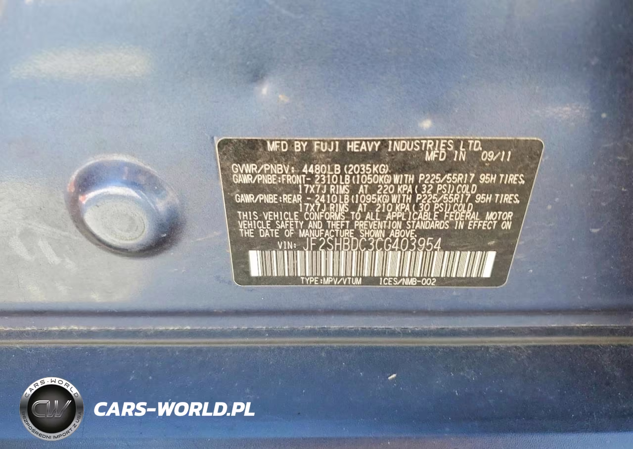 2012 Subaru Forester 2.5X Premium VIN:JF2SHBDC3CG403954 - 13