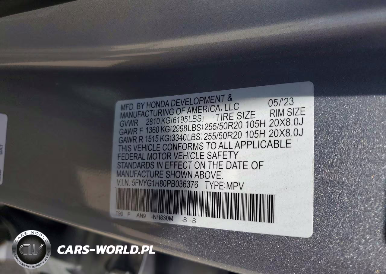 2023 Honda Pilot Elite VIN:5FNYG1H80PB036376 - 13