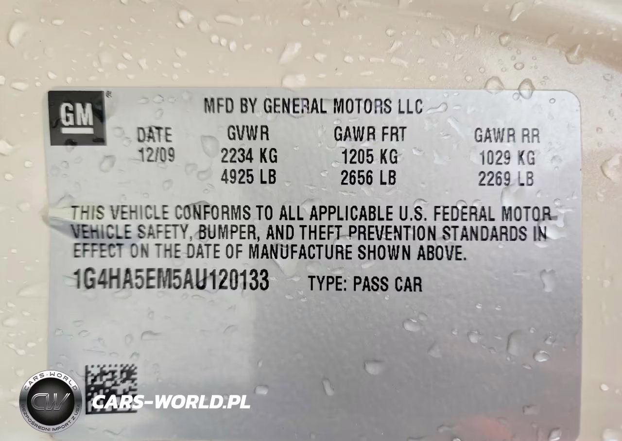 2010 Buick Lucerne Cx VIN:1G4HA5EM5AU120133 - 12