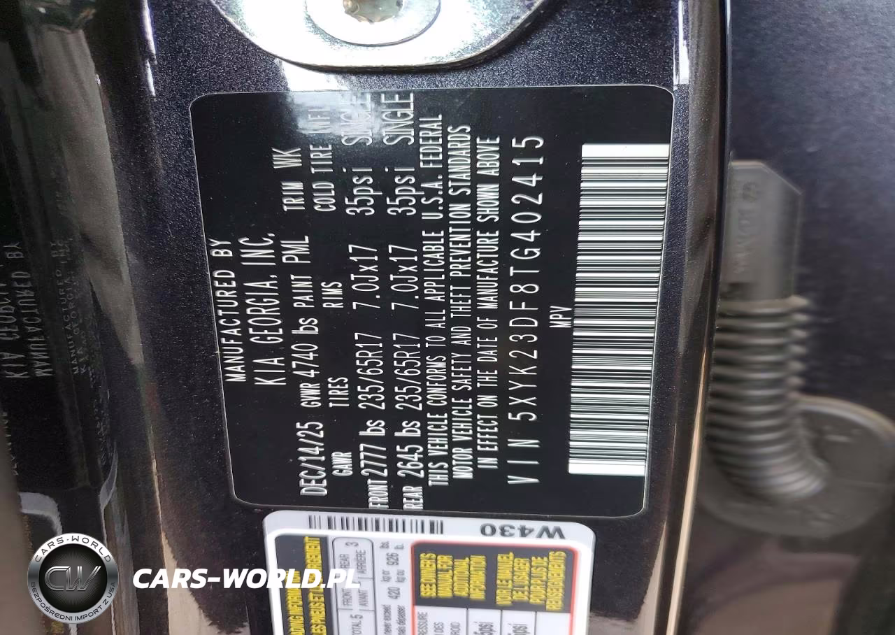 2026 Kia Sportage Lx VIN:5XYK23DF8TG402415 - 12