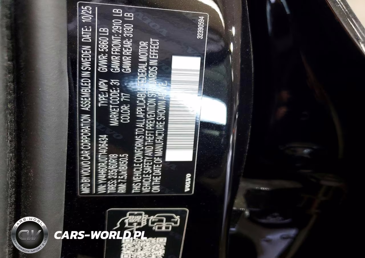 2026 Volvo Xc60 Core VIN:YV4H60RJ0T1406434 - 14