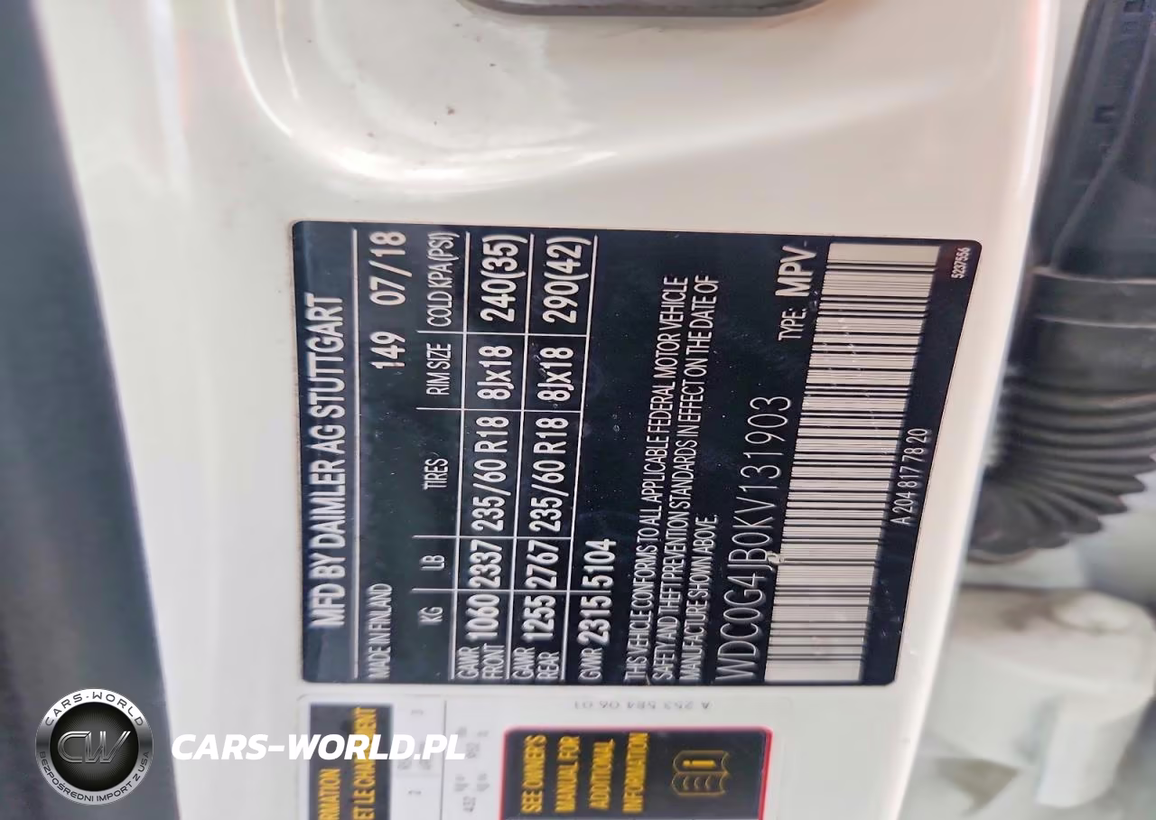 2019 Mercedes-Benz Glc 300 VIN:WDC0G4JB0KV131903 - 13