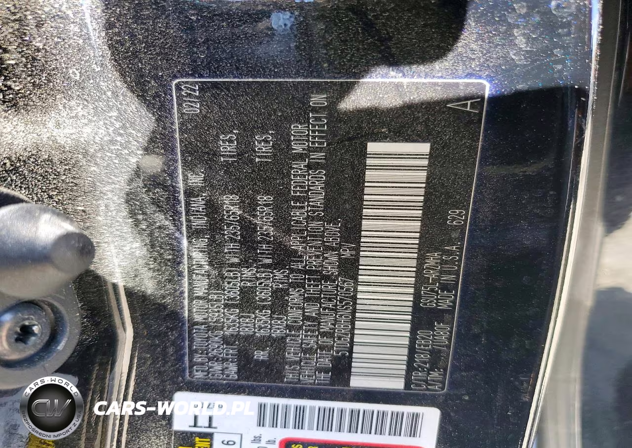 2022 Toyota Highlander Xle VIN:5TDGZRBH6NS570567 - 14
