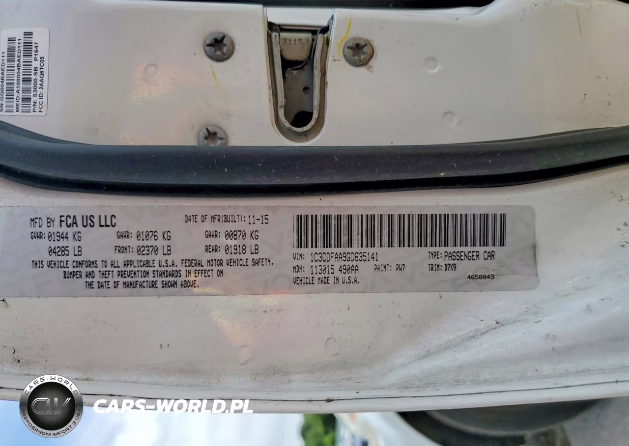 2016 Dodge Dart Se VIN:1C3CDFAA9GD635141 - 12