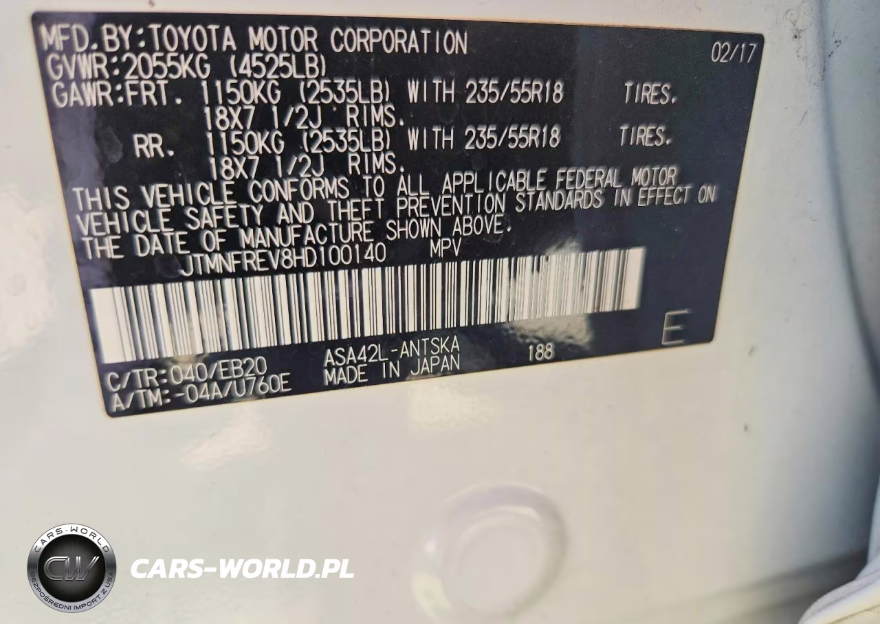 2017 Toyota Rav4 Se VIN:JTMNFREV8HD100140 - 14