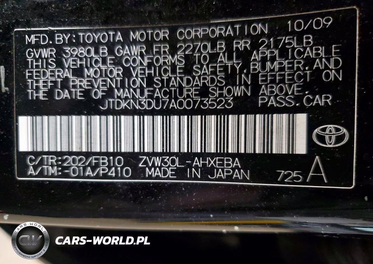 2010 Toyota Prius Ii VIN:JTDKN3DU7A0073523 - 12