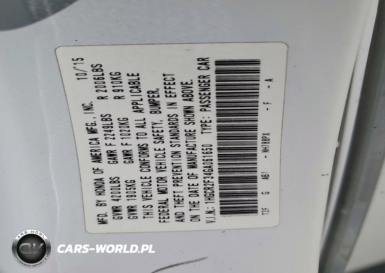 2016 Honda Accord Lx VIN:1HGCR2F34GA061650 - 12