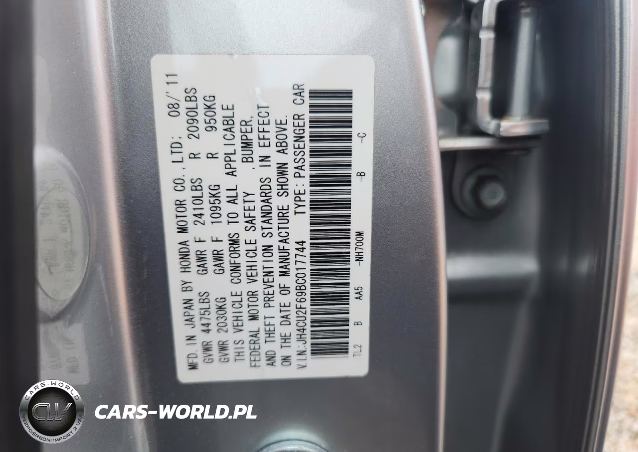 2011 Acura Tsx VIN:JH4CU2F69BC017744 - 12